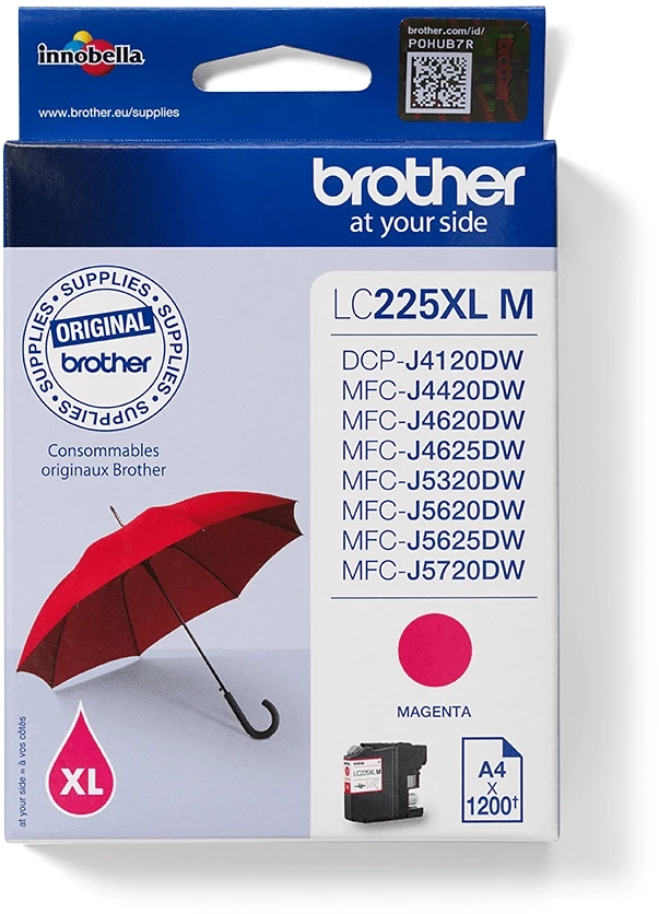 Brother LC-225XLM | Rašalo kasetė | Magenta