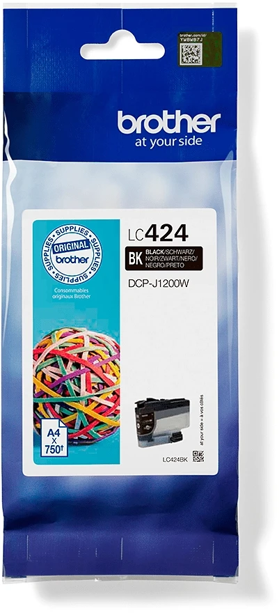Brother LC424BK | Ink Cartridge | Juodas