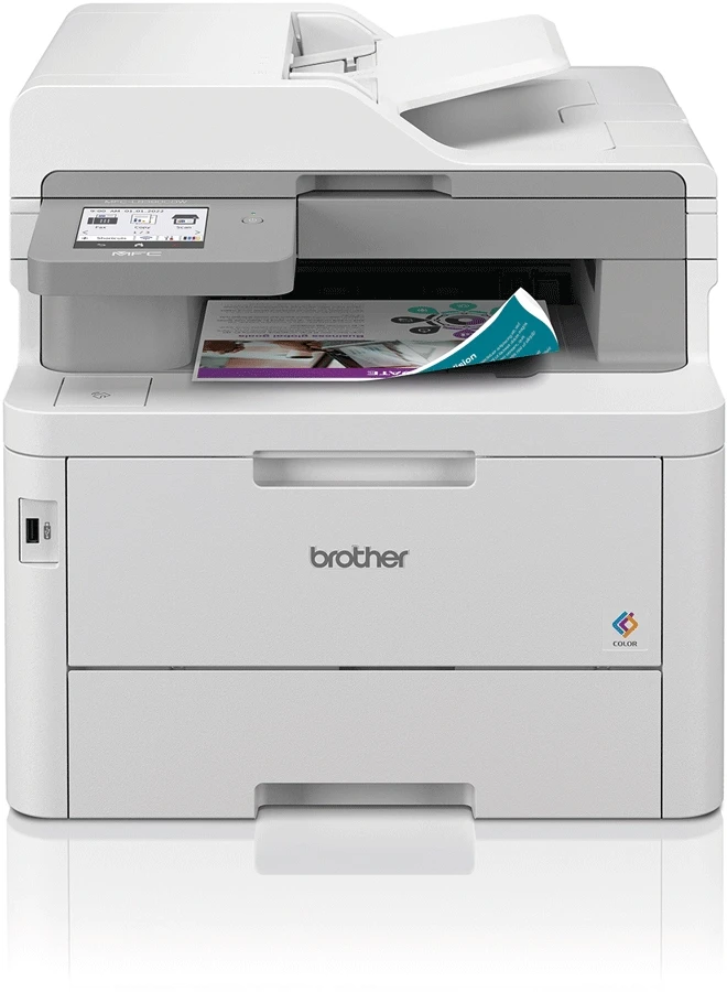 Spausdintuvas BROTHER MFC-L8390CDW spalvotas LED daugiafunkcis įrenginys, ADF, dvipusis spausdinimas, LAN-1GBE, WIFI, NFC, 30 ppm