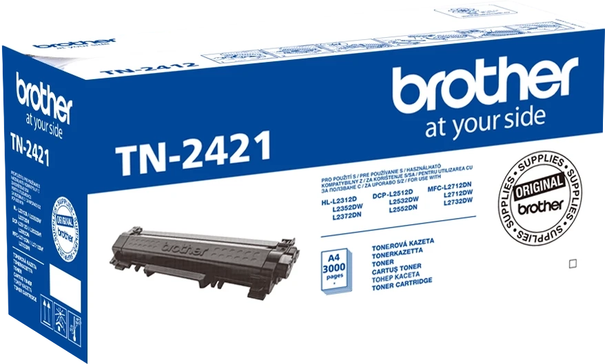 Brother TN-2421 juoda originali dažų kasetė (TN2421)