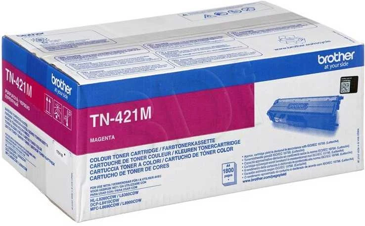 BROTHER TN-421M rausvai raudonas toneris, 1800 psl.