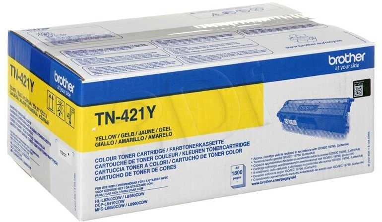 BROTHER TN-421Y Geltonas TONER, 1,800P