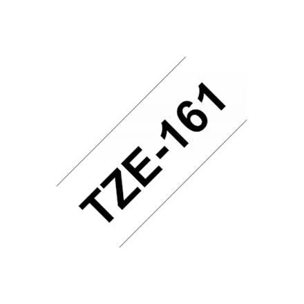 Brother TZe-161 laminuota juosta Juodas on Clear, TZe, 8 m, 3,6 cm