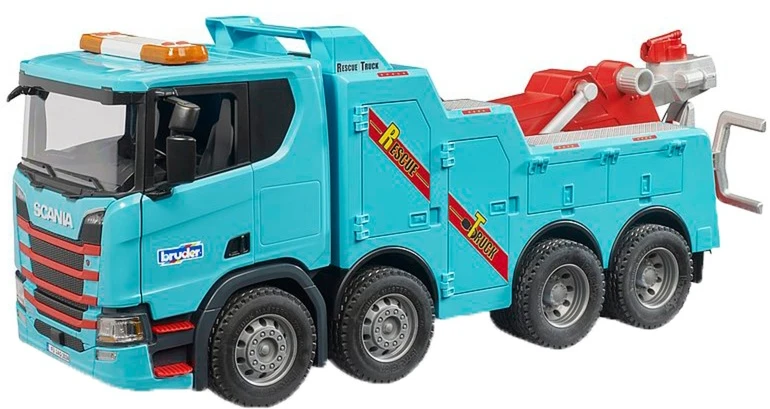 Bruder „Scania Super 560“ pagalbos kelyje vilkikas