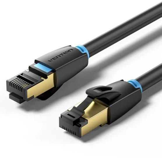 Vention 8 kategorija SFTP tinklo kabelio ventiliacija IKABL 10m Juodas