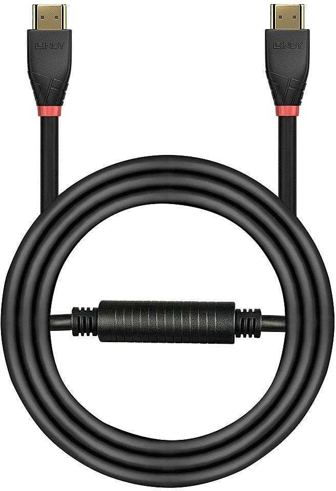 HDMI Laidas - LINDY Aktyvus HDMI Laidas, 4K, 60Hz, 18Gbps, 25 m, Juodas