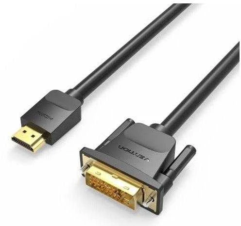 Vention HDMI į DVI kabelis 5 m ventiliacija ABFBJ (juodas)