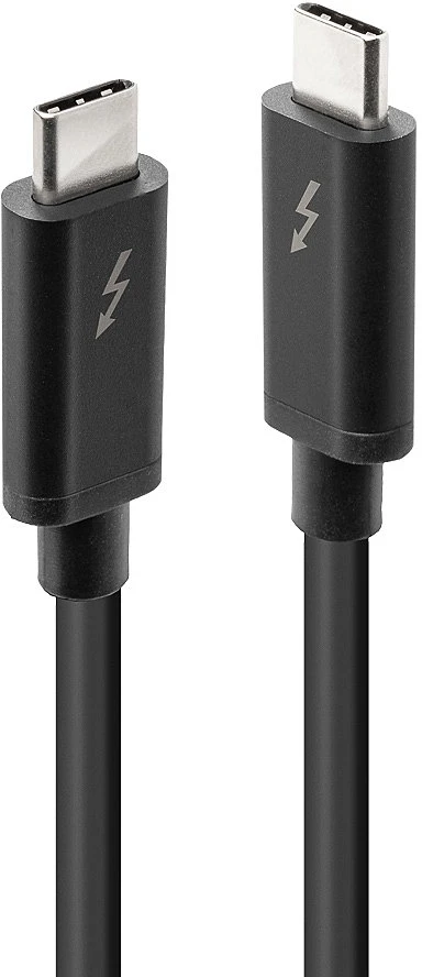 „Thunderbolt“ Laidas - Lindy 3 Laidas 2 m 20 Gbps 100 W Juodas
