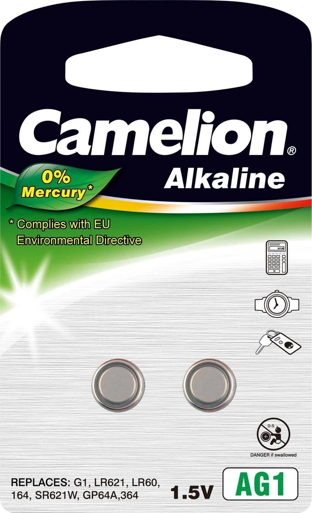 Camelion AG1/LR60/LR621/364 Alkline Buttoncell 2 pc(s)