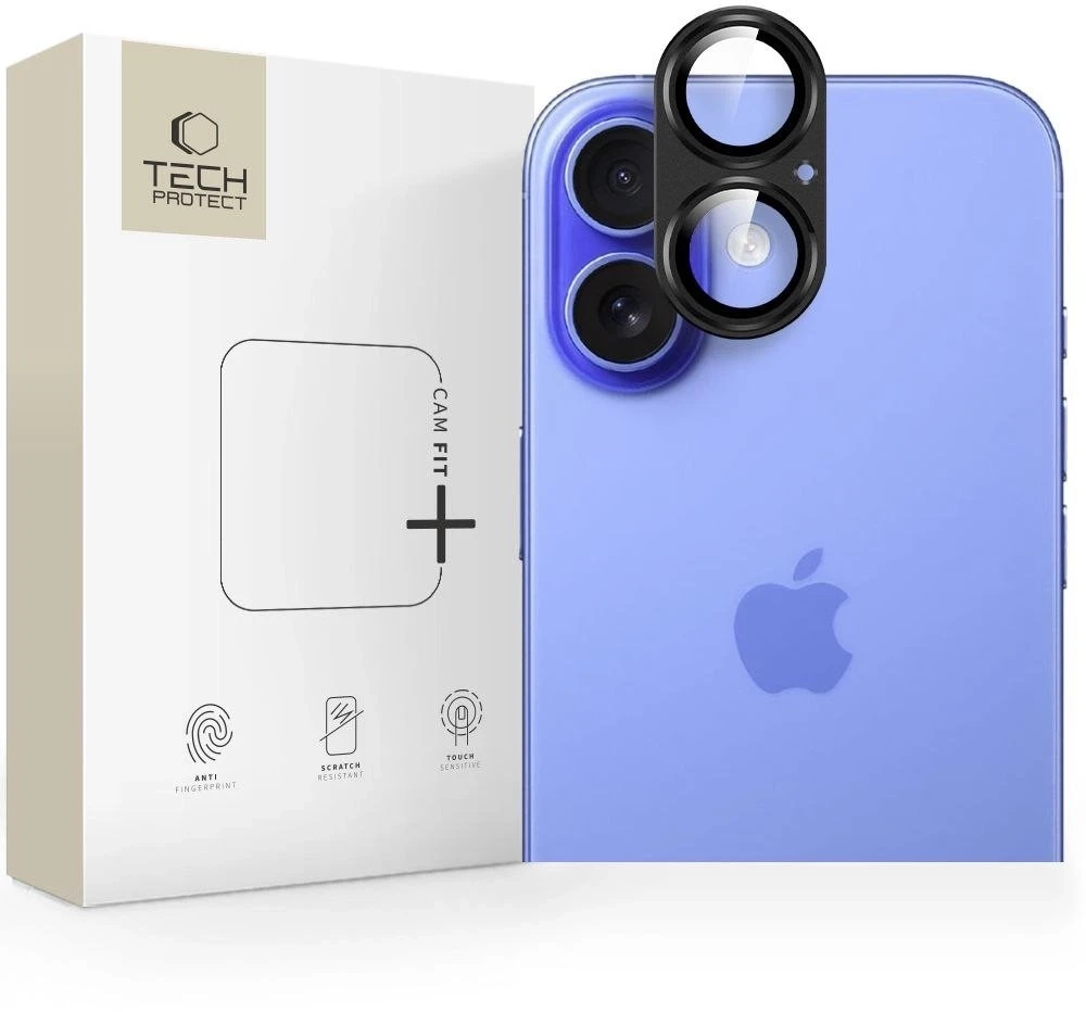 Tech-Protect Camfull Fit+ Camera Cover skirta Apple iPhone 17 – Juodas