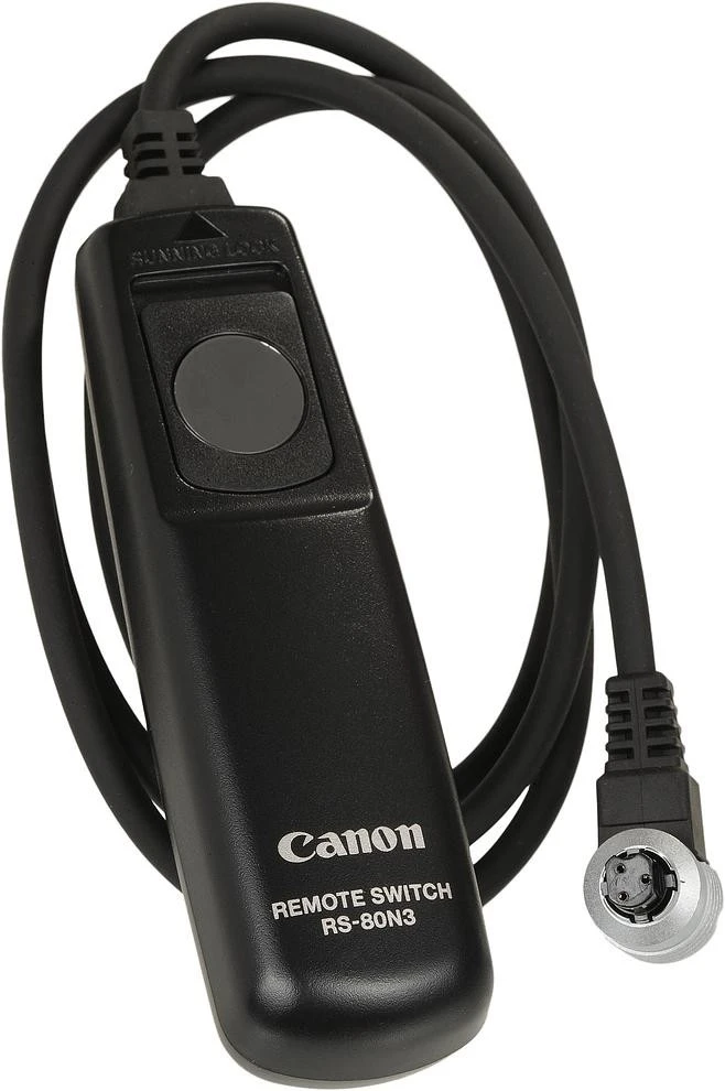 Canon RS-80N3 nuotolinio valdymo pultelis Vielinis Skaitmeninis fotoaparatas Spaudžiamieji mygtukai