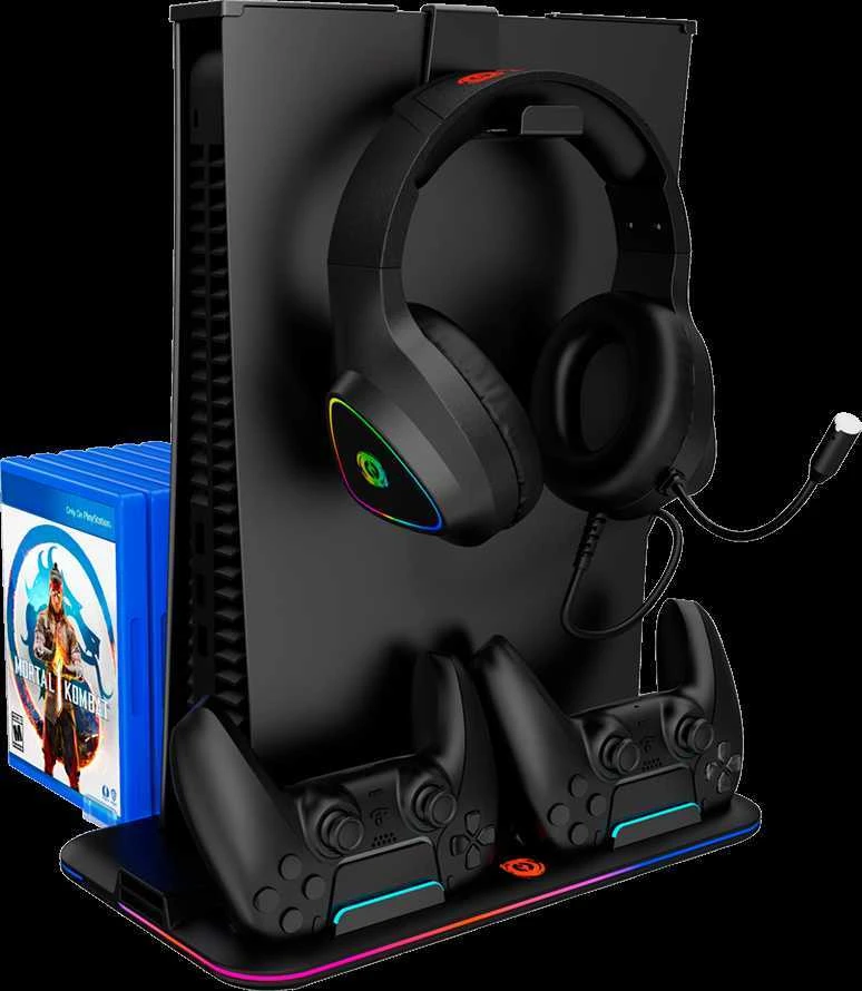 CANYON šaldymo stovas CS-5 RGB PS5 Charge Juodas