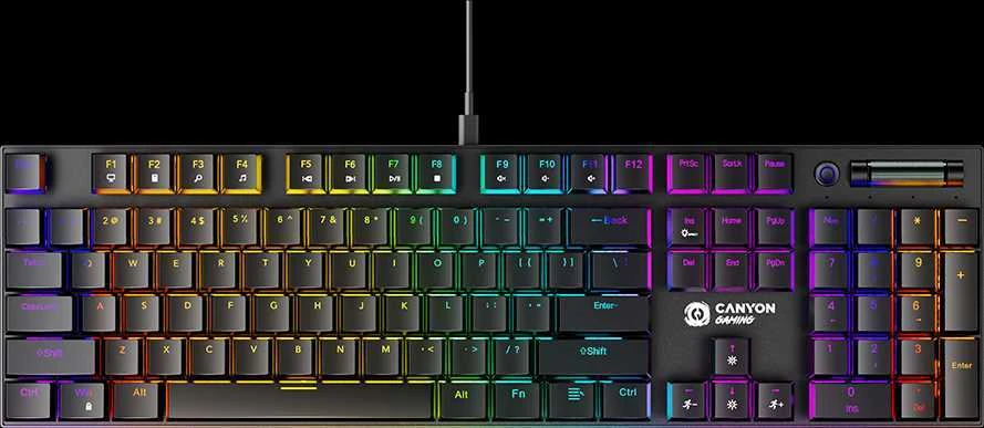 CANYON klaviatūra Cometstrike GK-55 EN/RU su laidu