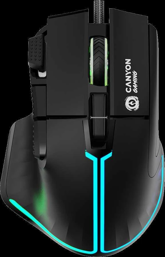 CANYON pelė Fortnax GM-636 RGB 9buttons su laidu Juodas