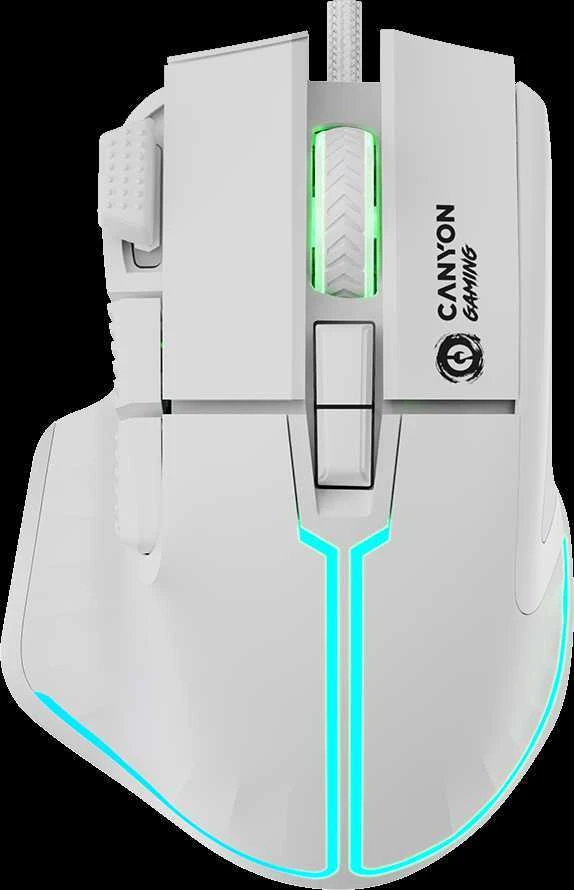 CANYON pelė Fortnax GM-636 RGB 9 mygtukų su laidu balta