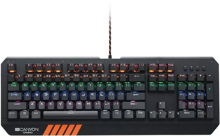 Mechaninė klaviatūra žaidimams Canyon Hazard GK-6, Mėlyna Switch, LED, US išdėstymas