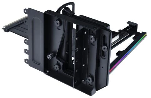 „Lian Li“ vertikalus vaizdo plokštės tvirtinimo komplektas VG4-5-V4 su PCIe 5.0 jungties kabeliu – Juodas