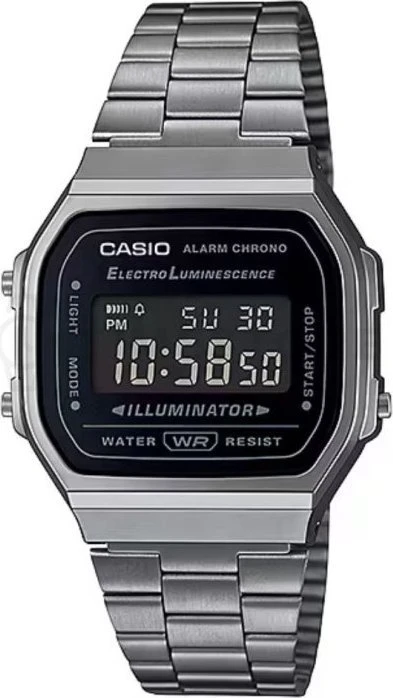 Vyriškas laikrodis CASIO A168WGG-1BDF (zd088d) - KLASYKA + BOX