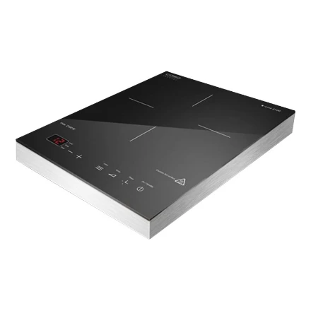 „Caso“ laisvai pastatoma stalo kaitlentė 02225 Degiklių/virimo zonų skaičius 1, Sensor-Touch, Aliuminio, Indukcija