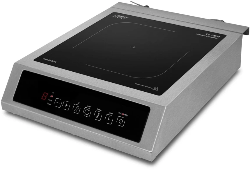 Caso | Thermo Control Hob | TC 3500 | Number of burners/cooking zones 1 | Touch control | Induction | Juodas/Nerūdijantis plienas