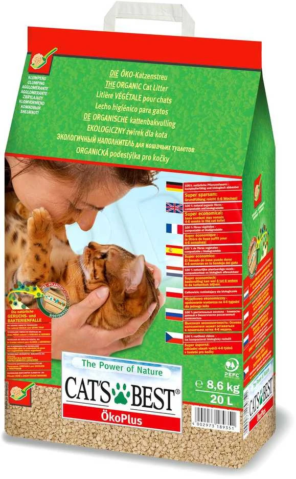 Cats Best OkoPlus Original Natūralus kraikas katėms 20L