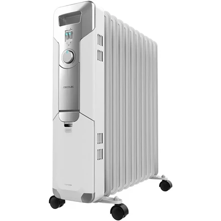 Cecotec ReadyWarm 11000 Space | Oil Radiator | 2500 W | Number of power levels 3 | Suitable for rooms iki 25 m² | Baltas