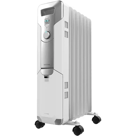 Cecotec ReadyWarm 7000 Space | Oil Radiator | 1500 W | Number of power levels 3 | Suitable for rooms iki 15 m² | Baltas