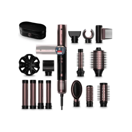 Cecotec Styling | AirGlam 14in1 Flex Juodas | Ion conditioning | Barrel diameter 32 mm/35 mm | 1400 W | Juodas