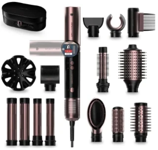 Cecotec Styling | AirGlam 14in1 Flex Juodas | Ion conditioning | Barrel diameter 32 mm/35 mm | 1400 W | Juodas