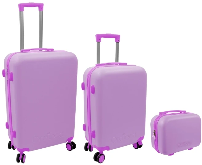 Stoneline ORDINETT Komodos komplektas iš 3 dalių 60L (42x25x64cm) + 43L (36x23x56cm) + 15L (24x17x33cm) rožinės spalvos