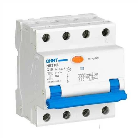 Chint | Circuit breaker RCBO, NB310L/3N, 3P+N, C32, 30mA, A, 6kA | NB310L3PN30MAA32C