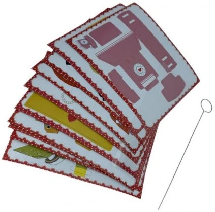 iLike S7 Aksesuāru komplekts 3in1 priekš 3D drukas pildspalvas - Kartona formas / Tīrāmā adata / Drukas paliknis
