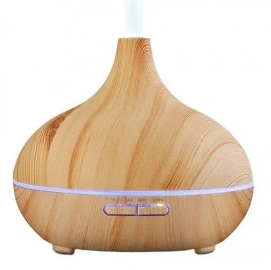IVY D1 3in1 - Aromaterapija - Gaisa Mitrinātājs - 10W Nakts atmosfēras lampa 17cm / 500ml Gaišs Koks