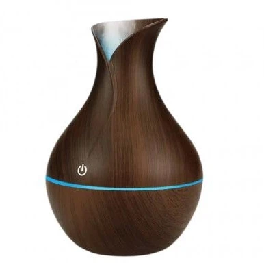IVY D2 3in1 Aromātu Difuzors - Mitrinātājs - 1.5W Nakts atmosfēras USB lampa 11cm / 300ml Tumšs koks