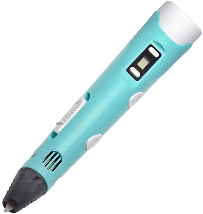 Xmaster Kiddyz K3 3D drukas pildspalva 5V versija USB strāvas pieslēgums + dāvanas testēšanas filamentai 10m mėlynas