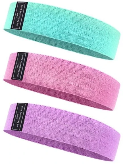 iLike Fitpro Sport Poliestera pretestības lentes sporta zālēm un fitnesam 3 gab. 8 cm platumā - 33 cm / 38 cm / 43 cm