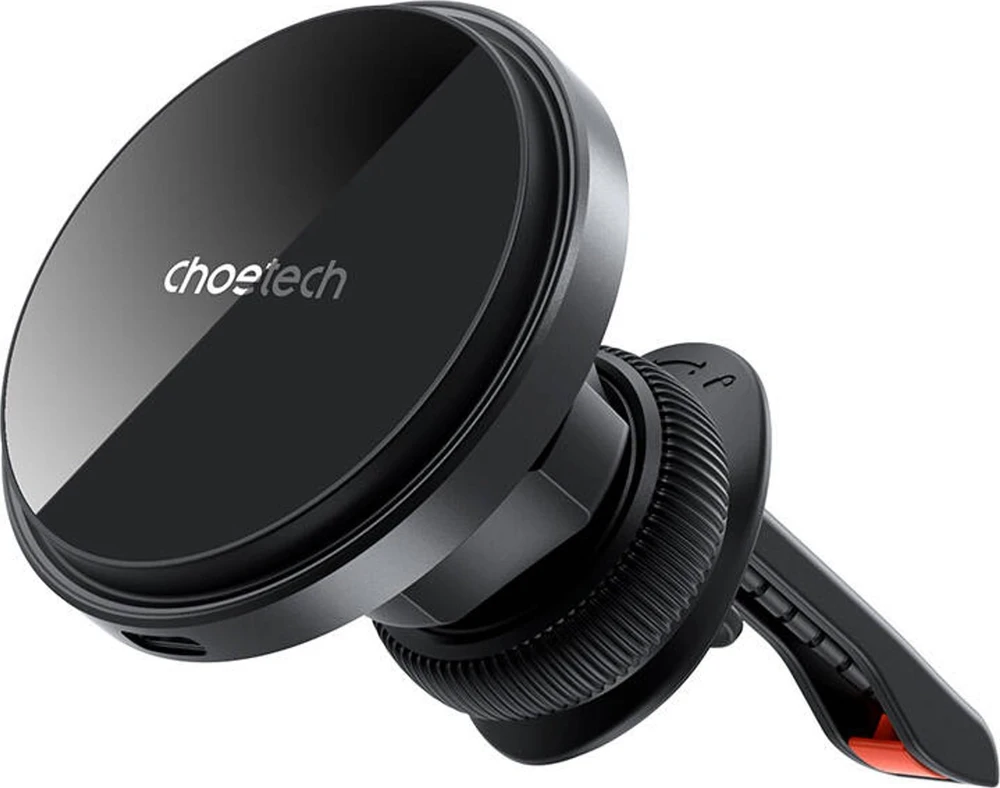 Automobilinis laikiklis-įkroviklis Choetech T204-F MagSafe 15W juodas