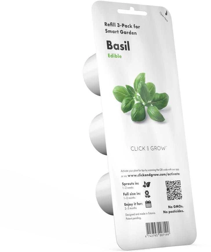 Click and Grow Smart Home 3 vnt. papildymas - bazilikų sėklos