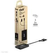 Club 3D Club3D adapteris USB-C (USB A adapteris) > 2x DP 4K@60Hz St/Bu mažmeninė prekyba
