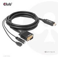 Kabelis Club 3D HDMI - D-Sub (VGA) 2m juoda (CAC-1712)