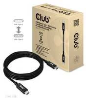 Club 3D Club3D kabelis USB4 Gen3x2 Type-C Dvipusis kabelis 8K60Hz, duomenų sparta 40 Gbps, PD 240W(48V/5A) EPR M/M 2m