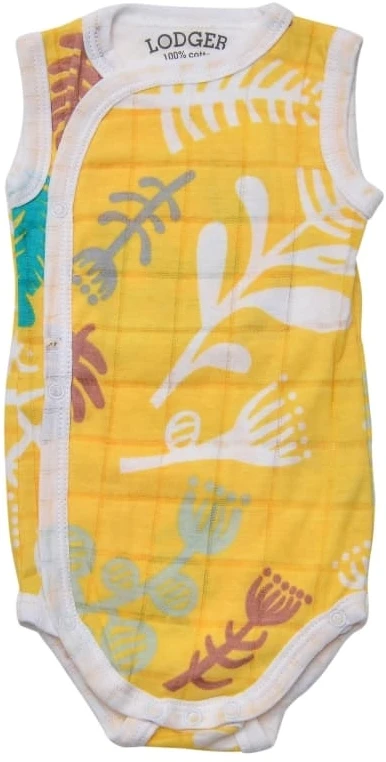 Cocoon Sale! Lodger Romper Botanimal cotton sleeveless bodysuit Spring 62 cm RF 053_62