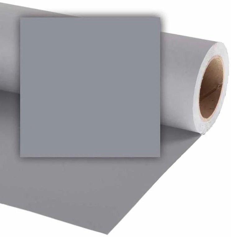 Colorama popieriaus fonas 1,35x11m, miesto pilkas (5104)