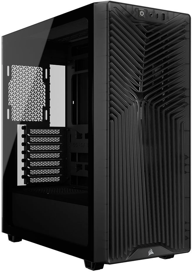 „Corsair 3200D RS“ kompiuterio korpusas, „Midi-Tower“, ATX, grūdintas stiklas - pilka