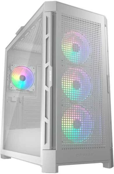 COUGAR DUOFACE RGB PC Dėklas, Mid Tower, Baltas