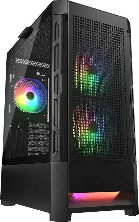 COUGAR DUOFACE RGB kompiuterio korpusas, vidutinio dydžio bokštas, Juodas