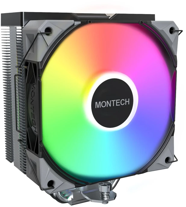 Montech NX400 Juodas procesoriaus aušintuvas, ARGB – 120mm, juodos spalvos