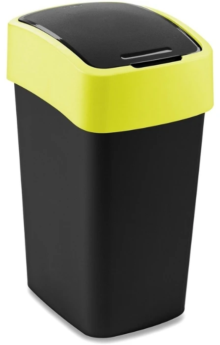 Keter CURVER ŠIUKŠLIADĖŽĖ „FLIP BIN” 25L /JUODA/ GELTONA