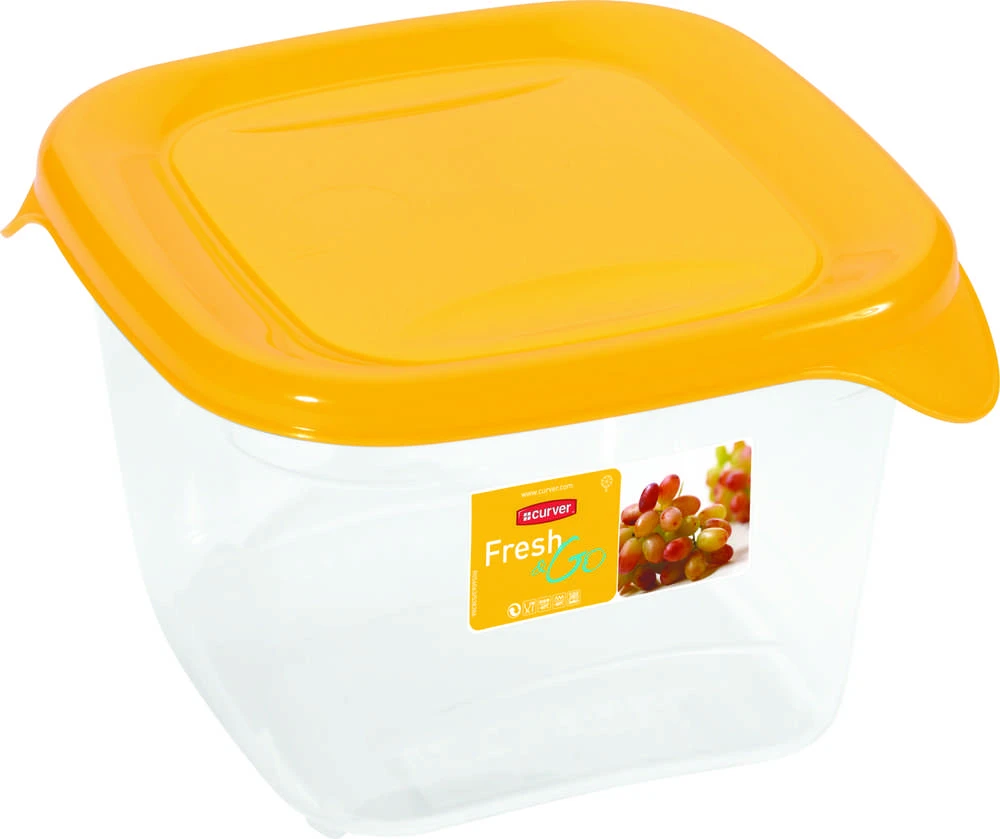 Galicja Keter CURVER MAISTO DĖŽUTĖ „FRESH&GO” 1,2L /GELTONA/ SKAIDRI