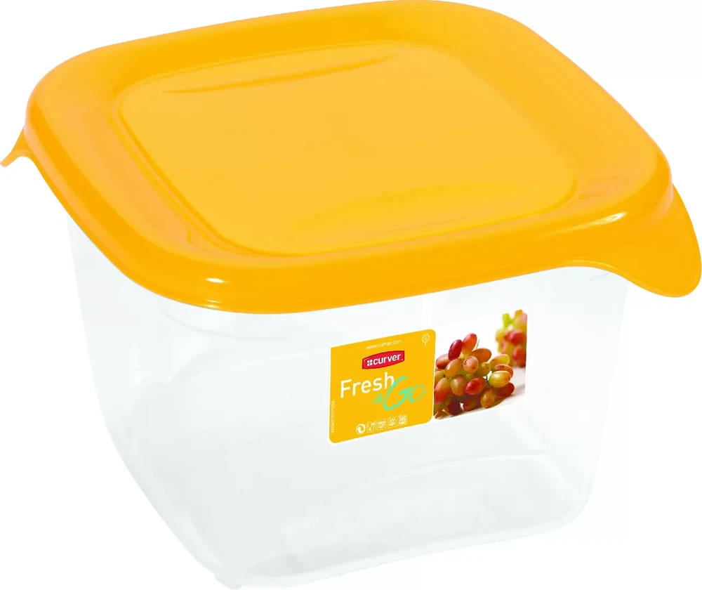 Galicja Keter CURVER MAISTO DĖŽUTĖ „FRESH&GO” 1,2L /GELTONA/ SKAIDRI